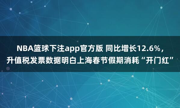 NBA篮球下注app官方版 同比增长12.6%，升值税发票数据明白上海春节假期消耗“开门红”