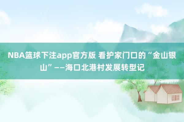 NBA篮球下注app官方版 看护家门口的“金山银山”——海口北港村发展转型记