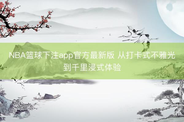 NBA篮球下注app官方最新版 从打卡式不雅光到千里浸式体验