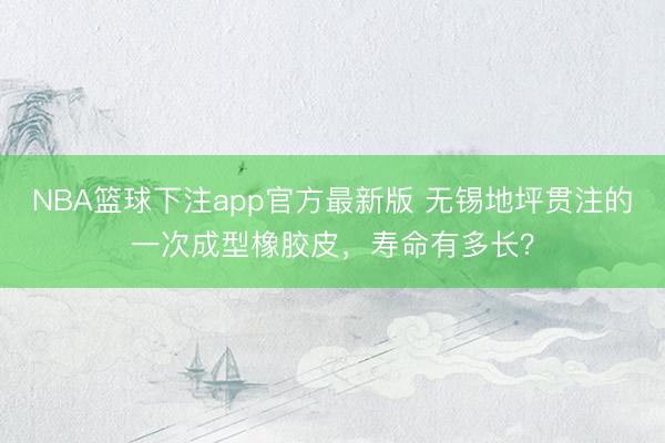 NBA篮球下注app官方最新版 无锡地坪贯注的一次成型橡胶皮，寿命有多长？